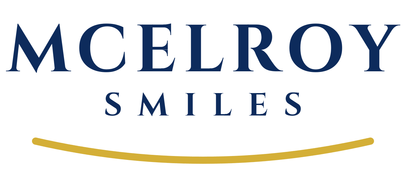 Logo featuring McElroy Smiles text